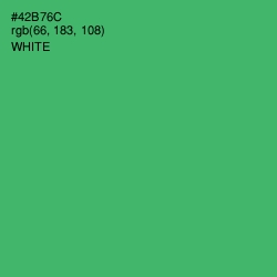 #42B76C - Ocean Green Color Image