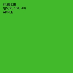 #42B82B - Apple Color Image