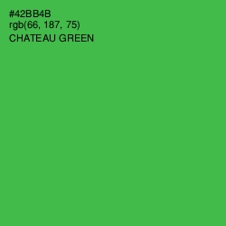 #42BB4B - Chateau Green Color Image