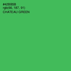 #42BB5B - Chateau Green Color Image
