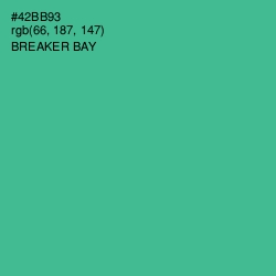 #42BB93 - Breaker Bay Color Image