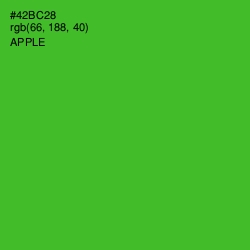 #42BC28 - Apple Color Image