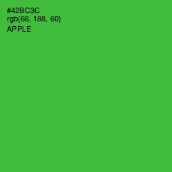 #42BC3C - Apple Color Image