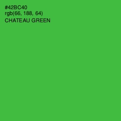 #42BC40 - Chateau Green Color Image