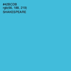 #42BCDB - Shakespeare Color Image