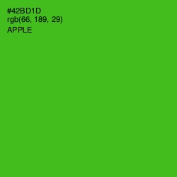 #42BD1D - Apple Color Image