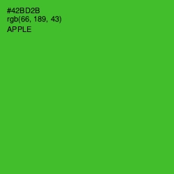 #42BD2B - Apple Color Image