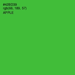 #42BD39 - Apple Color Image