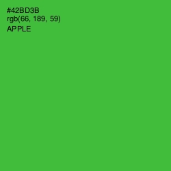 #42BD3B - Apple Color Image