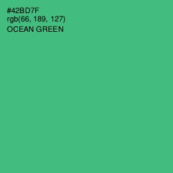 #42BD7F - Ocean Green Color Image
