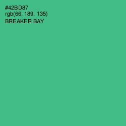 #42BD87 - Breaker Bay Color Image