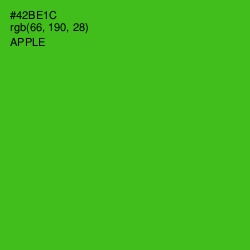 #42BE1C - Apple Color Image