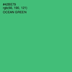 #42BE79 - Ocean Green Color Image