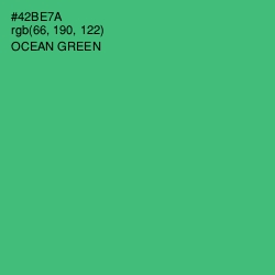 #42BE7A - Ocean Green Color Image