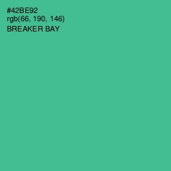 #42BE92 - Breaker Bay Color Image