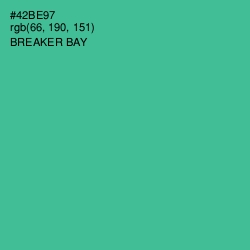 #42BE97 - Breaker Bay Color Image