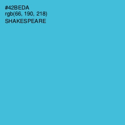 #42BEDA - Shakespeare Color Image