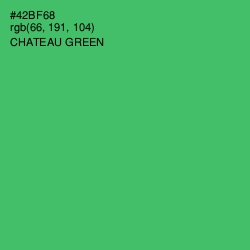 #42BF68 - Chateau Green Color Image