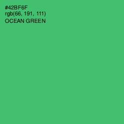 #42BF6F - Ocean Green Color Image