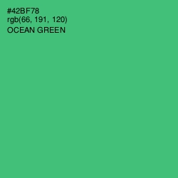 #42BF78 - Ocean Green Color Image
