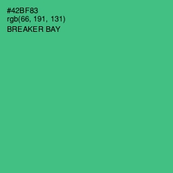 #42BF83 - Breaker Bay Color Image