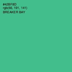 #42BF8D - Breaker Bay Color Image