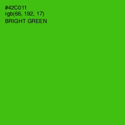 #42C011 - Bright Green Color Image