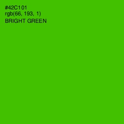 #42C101 - Bright Green Color Image
