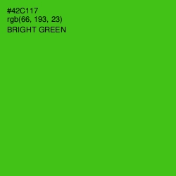 #42C117 - Bright Green Color Image