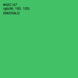 #42C167 - Emerald Color Image