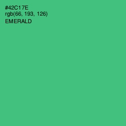 #42C17E - Emerald Color Image