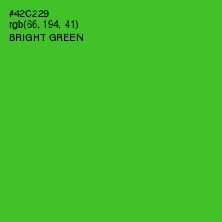 #42C229 - Bright Green Color Image