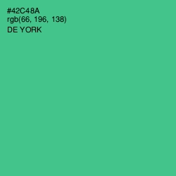 #42C48A - De York Color Image
