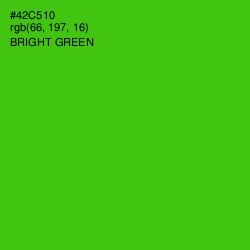 #42C510 - Bright Green Color Image