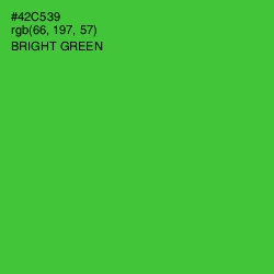 #42C539 - Bright Green Color Image