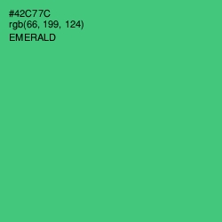 #42C77C - Emerald Color Image