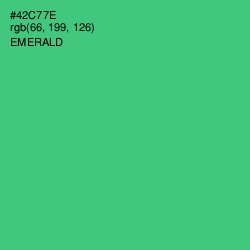 #42C77E - Emerald Color Image