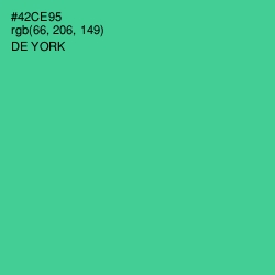 #42CE95 - De York Color Image