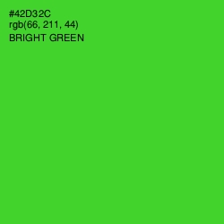 #42D32C - Bright Green Color Image