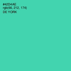 #42D4AE - De York Color Image