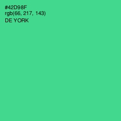 #42D98F - De York Color Image
