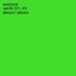 #42DD2B - Bright Green Color Image