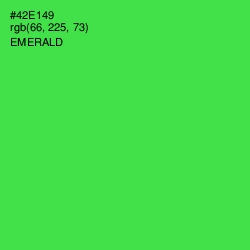 #42E149 - Emerald Color Image