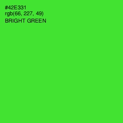 #42E331 - Bright Green Color Image