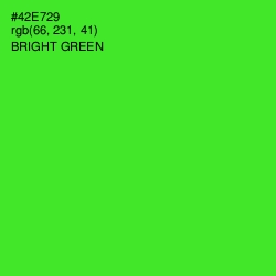 #42E729 - Bright Green Color Image