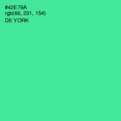 #42E79A - De York Color Image