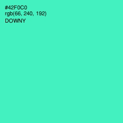 #42F0C0 - Downy Color Image
