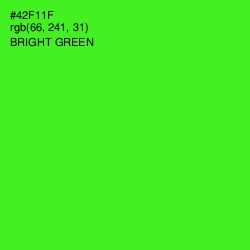 #42F11F - Bright Green Color Image