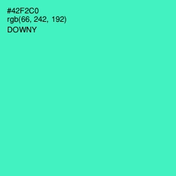 #42F2C0 - Downy Color Image