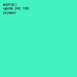 #42F3C1 - Downy Color Image